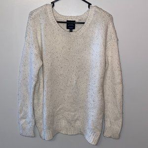 American Eagle | Vintage White and Gold Sweater
